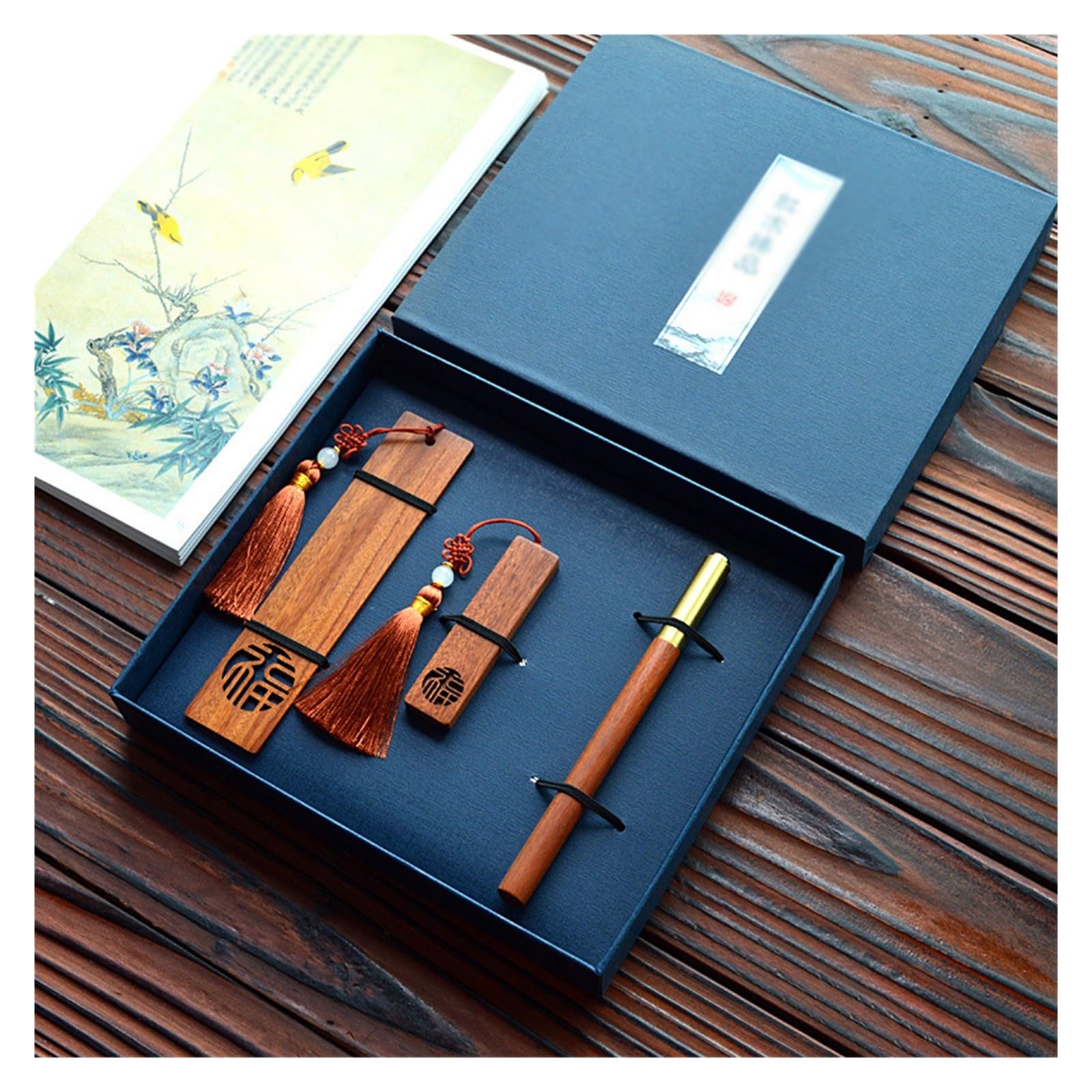 【値下げ！】中国文房具セット（ボールペン、USBメモリ、しおり） 値下げ！】中国文房具セット（ボールペン、USBメモリ、しおり）